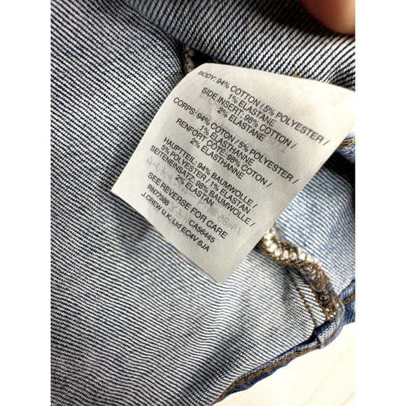 Madewell Two Panel Button Front Skirt size 31‎ Denim Blue - Picture 4 of 7